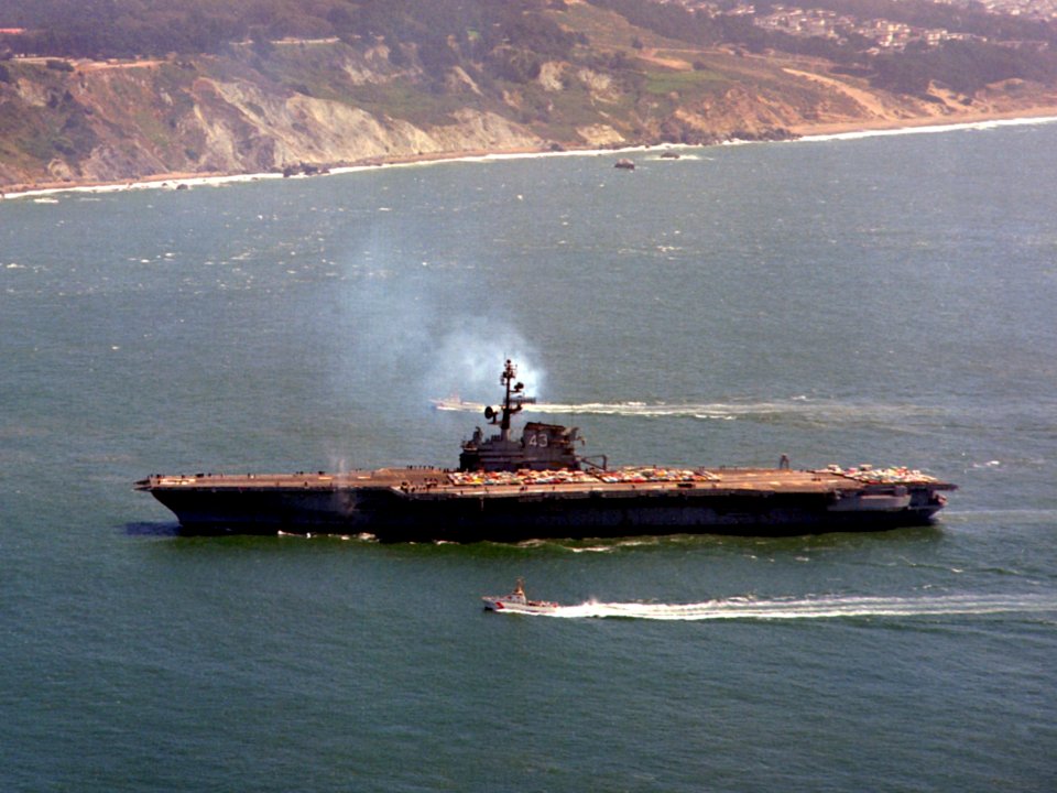 USS Coral Sea (CVA-43) off San Francisco Bay 1971