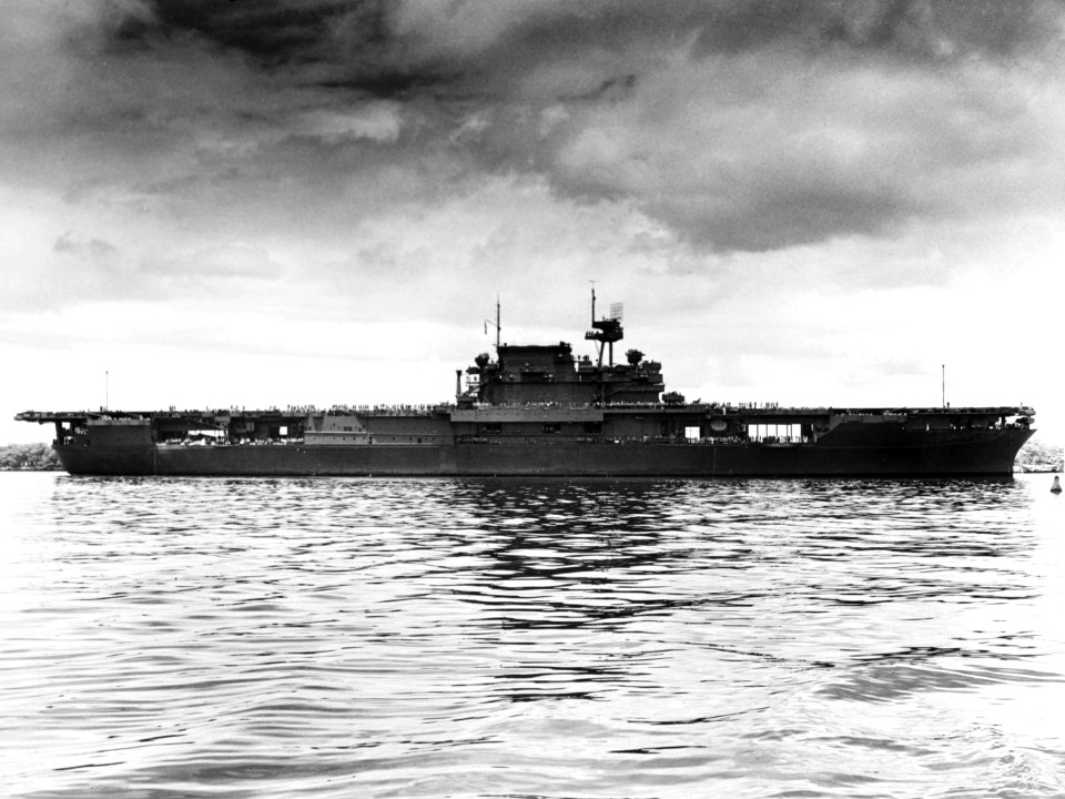 USS Enterprise (CV-6) at Pearl Harbor May 1942