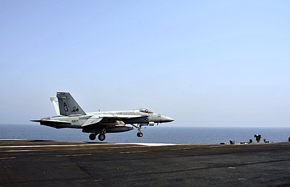 USS George H.W. Bush (CVN 77) George H.W. Bush is supporting maritime security operations and theater security cooperation efforts in the U.S. 5th Fleet area of responsibility. (14299917890)