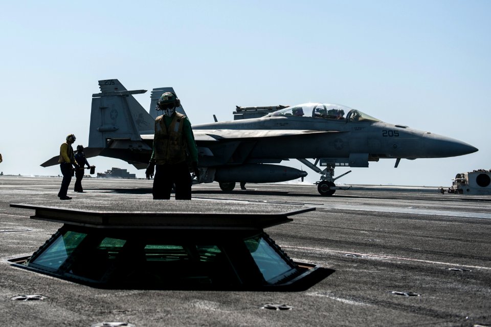 USS George H.W. Bush is supporting maritime security operations and theater security cooperation efforts in the US 5th Fleet area of responsibility 140915-N-MW819-107