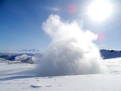 Winter snow coldly