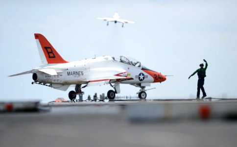 USS George H.W. Bush conducts training. (8680028131)