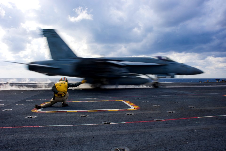 USS George Washington conducts flight operations. (11177330805)