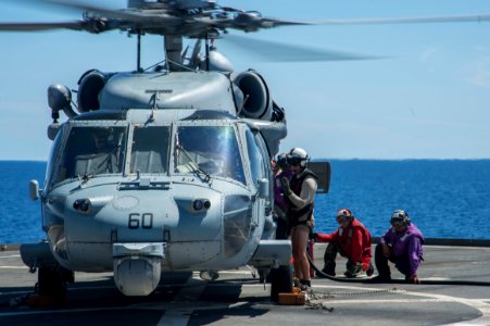 USS Germantown's flight operations 141001-N-XM324-067