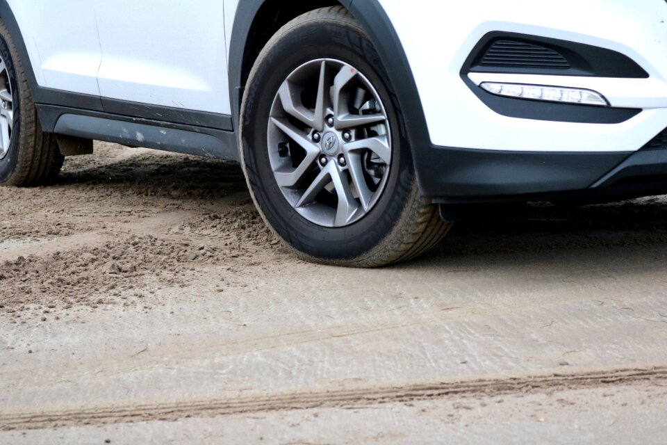 Dust alloy wheel white