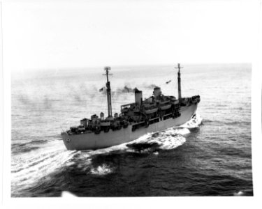 USS Gilliam (APA-57) underway, 28 July 1944