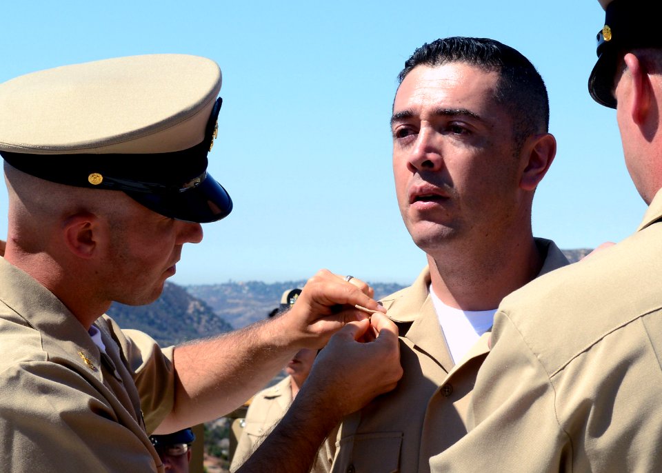 USS Green Bay chief pinning ceremony 130913-N-BB534-255