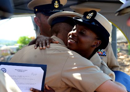 USS Green Bay chief pinning ceremony 130913-N-BB534-670
