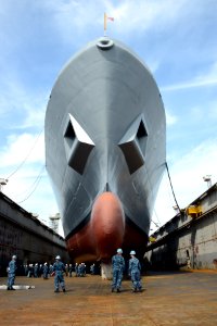 USS Green Bay Hull Signing 140307-N-BB534-819