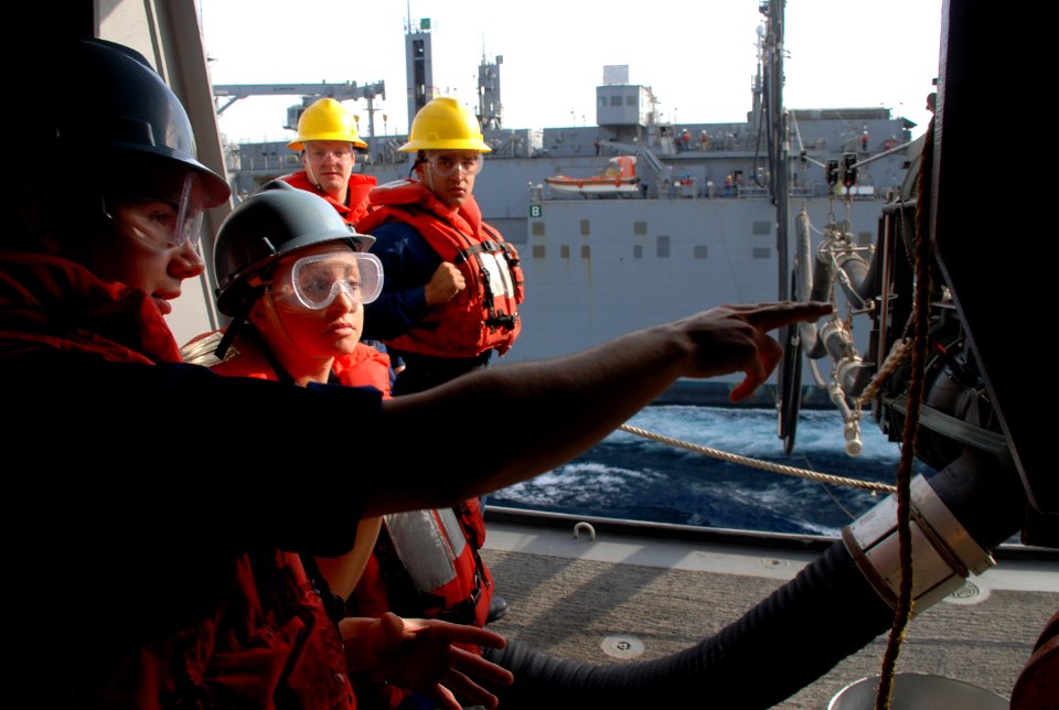 USS Green Bay flight deck operations 130228-N-BB534-554