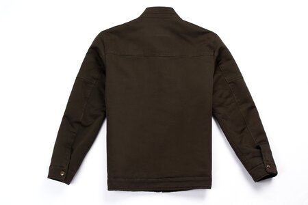Dark army jacket back