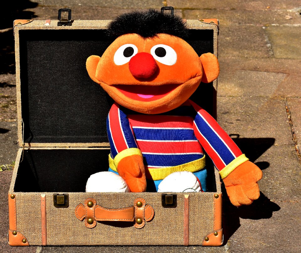 Luggage travel plush figure