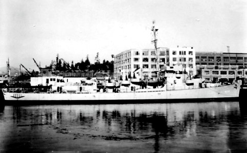 USS Greiner (DE-37) at the Puget Sound Naval Shipyard on 15 August 1943