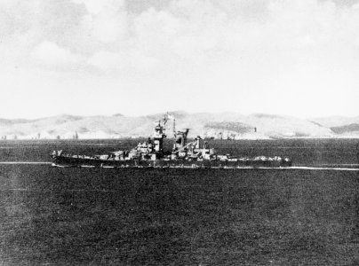 USS Guam (CB-2) off Inchon (Korea) in September 1945