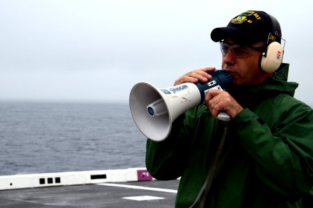 USS Green Bay Sailors conduct pistol shoot 141203-N-BB534-142