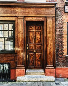 Door window glass photo