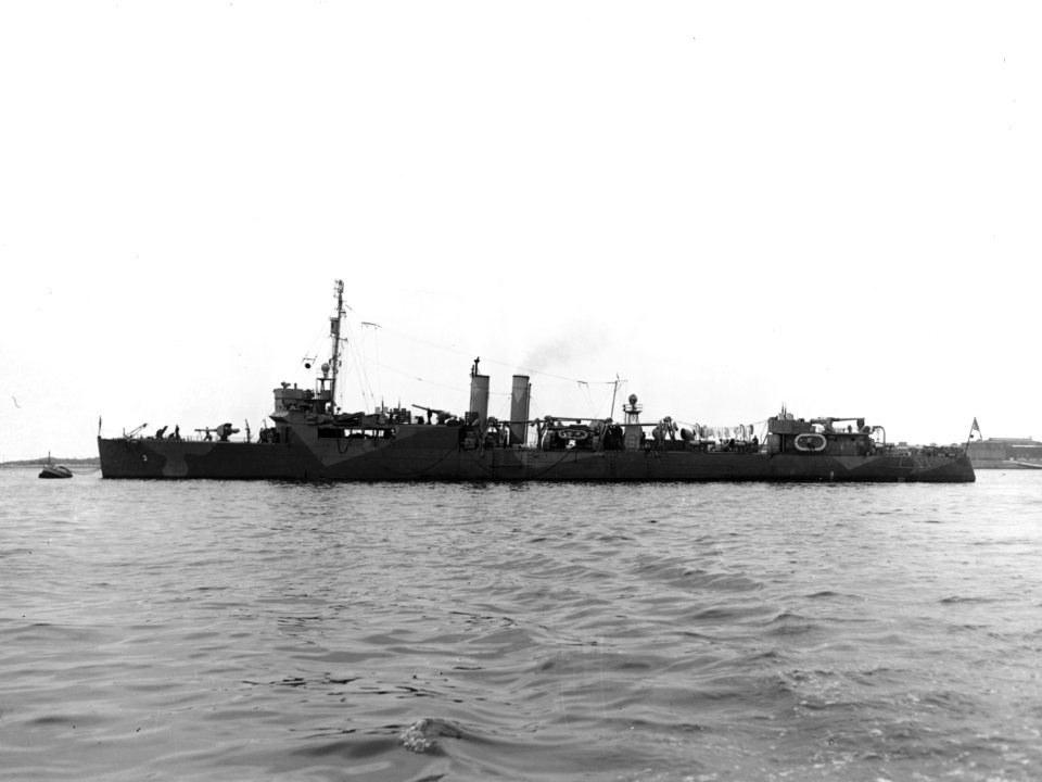 USS Gregory (APD-3) in early 1942