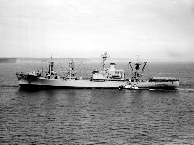 USS Haleakala (AE-25) at sea c1965 photo