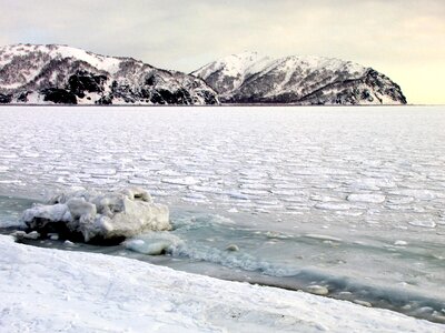 Kamchatka winter snow