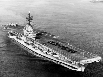 USS Hancock (CVA-19) in San Francisco Bay in September 1957 (2)