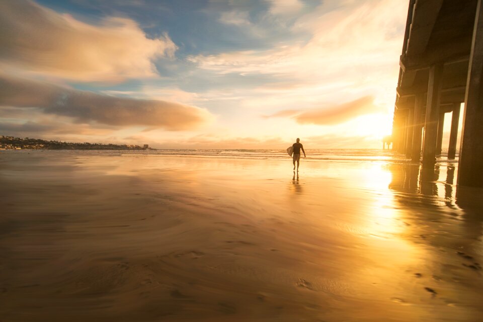 People man surfing