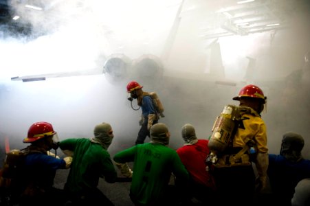 USS Harry S. Truman conducts flight operations. (11407842435)