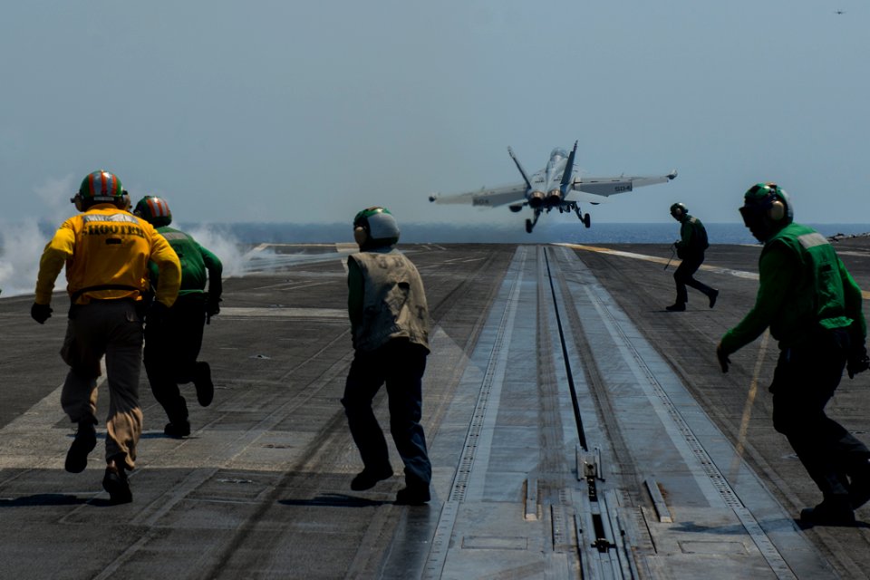 USS Harry S. Truman conducts flight operations. (9067645695)