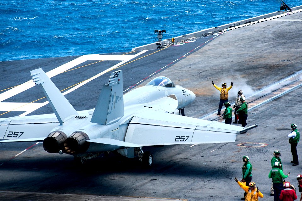 USS Harry S. Truman conducts flight operations. (20480663962)