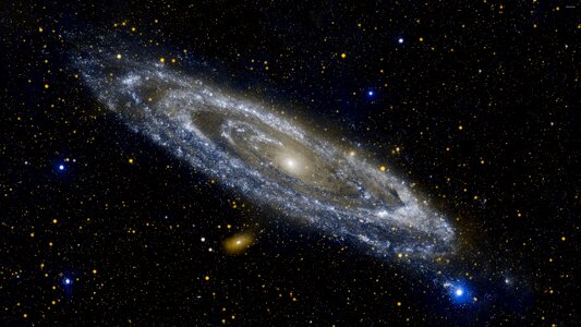 Background star black galaxy