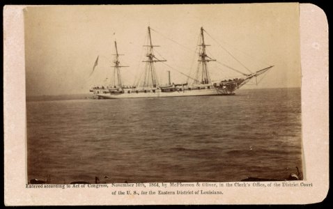 USS Hartford, flagship of Admiral David Farragut during the Civil War) - McPherson & Oliver, photographers, 132 Canal Street, upstairs LCCN2016649624