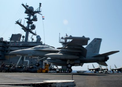 USS Harry S. Truman conducts flight operations. (9069868824)