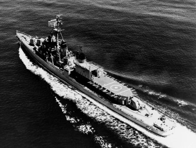 USS Hazelwood (DD-531) underway of Newport RI c1959