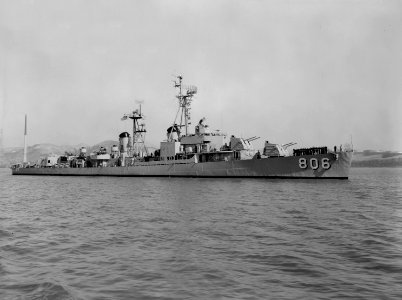 USS Higbee (DD-806) underway on 6 July 1951