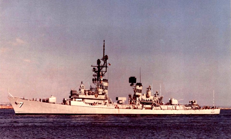 USS Henry B. Wilson (DDG-7) underway, in 1975