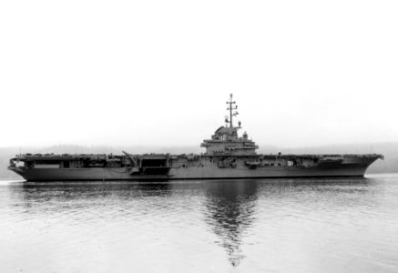 USS Hornet (CVA-12) at Puget Sound August 1956 photo