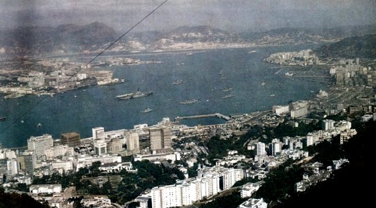 USS Hornet (CVS-12) at Hong Kong c1964