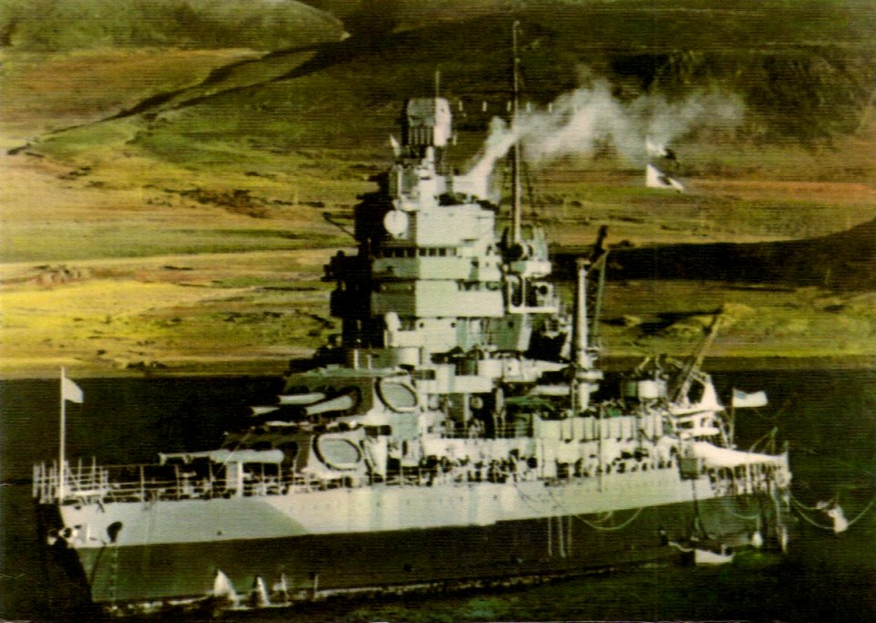 USS Idaho (BB-42) at achor in Hvalfjörður on 2 October 1941