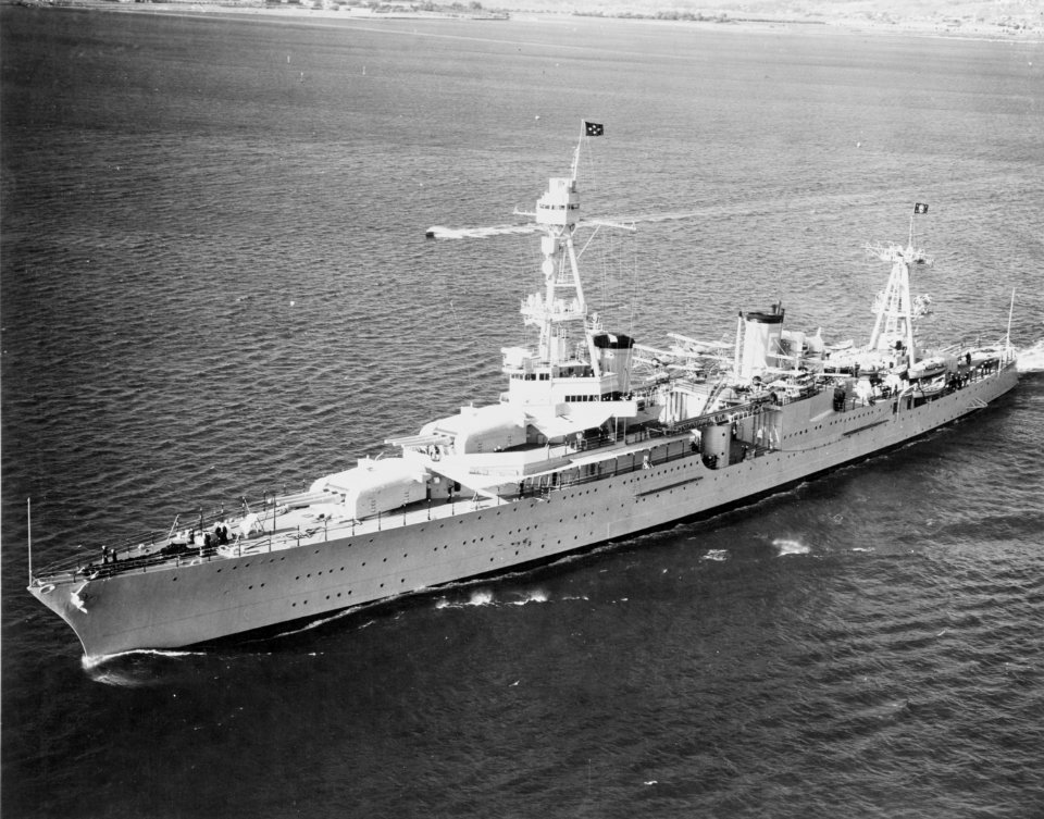 USS Houston (CA-30) off San Diego in October 1935