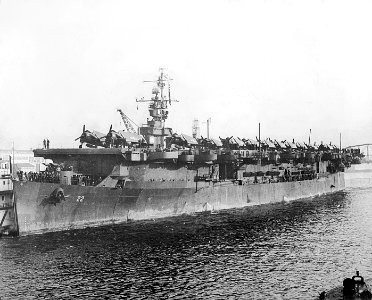 USS Independence (CVL-22) in harbour