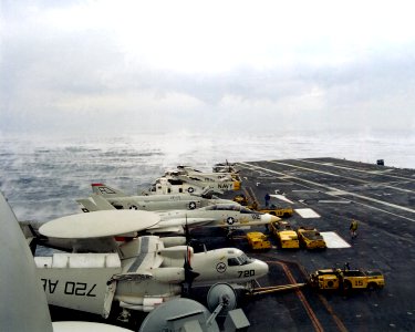 USS Independence (CV-62) aft flight deck 1979