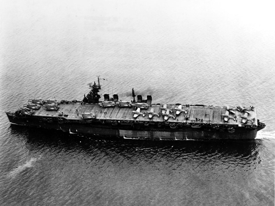 USS Independence (CVL-22) in San Francisco Bay on 15 July 1943 (80-G-74436)