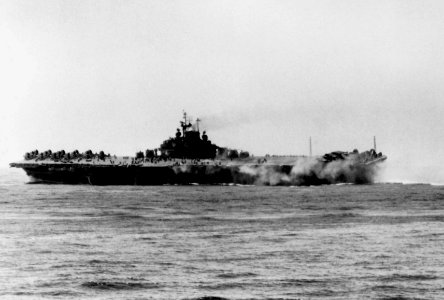 USS Intrepid (CV-11) listing 1945