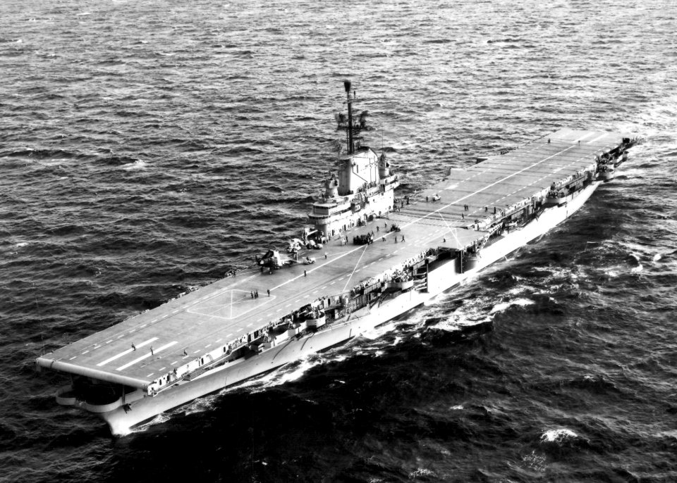 USS Intrepid (CVA-11) underway 1955