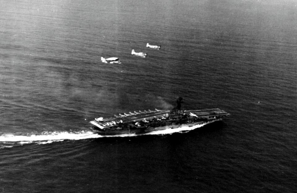 USS Intrepid (CVS-11) underway at sea, in 1967