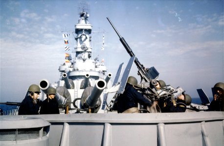 USS Iowa (BB-61) Oerlikon 20mm AA gun mount