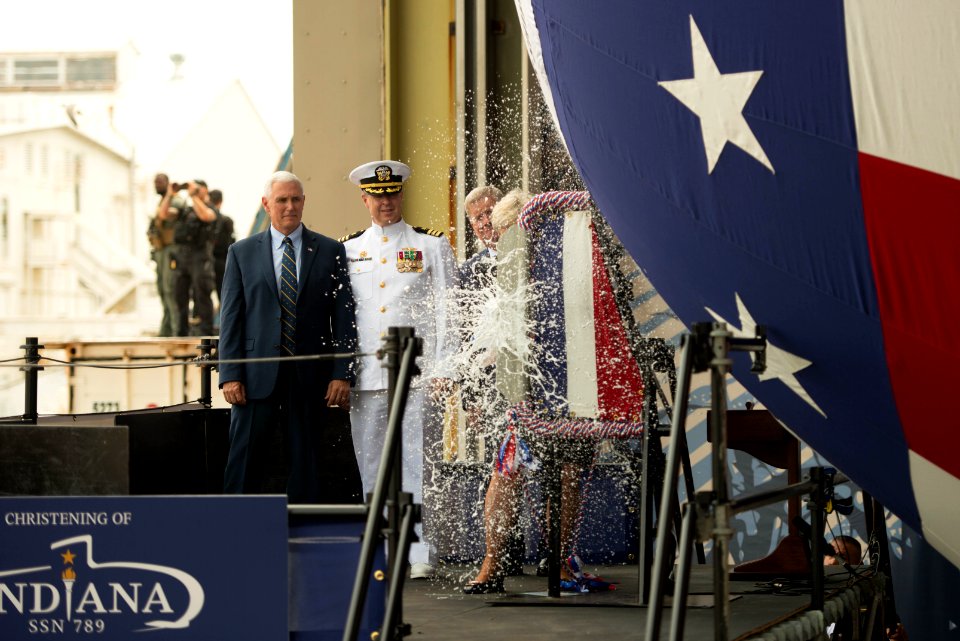 USS Indiana Christening (SSN789) (33549465763)