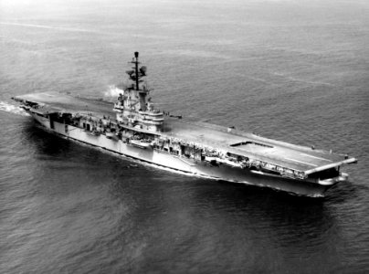 USS Intrepid (CVA-11) underway Aug 1954