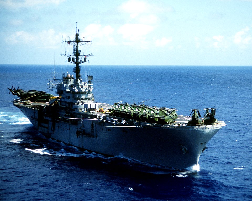 USS Iwo Jima (LPH-2) underway in 1979