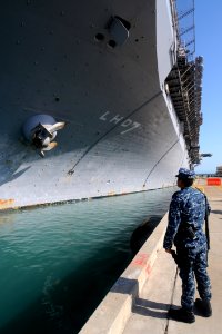USS Iwo Jima Departs U.S. Naval Station Guantanamo Bay DVIDS308104 photo