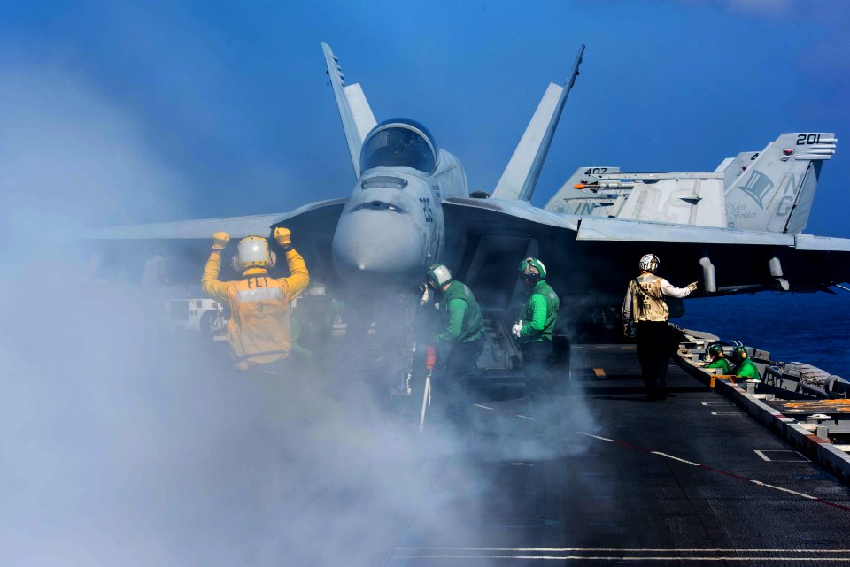 USS John C. Stennis conducts flight operations. (24918100030)